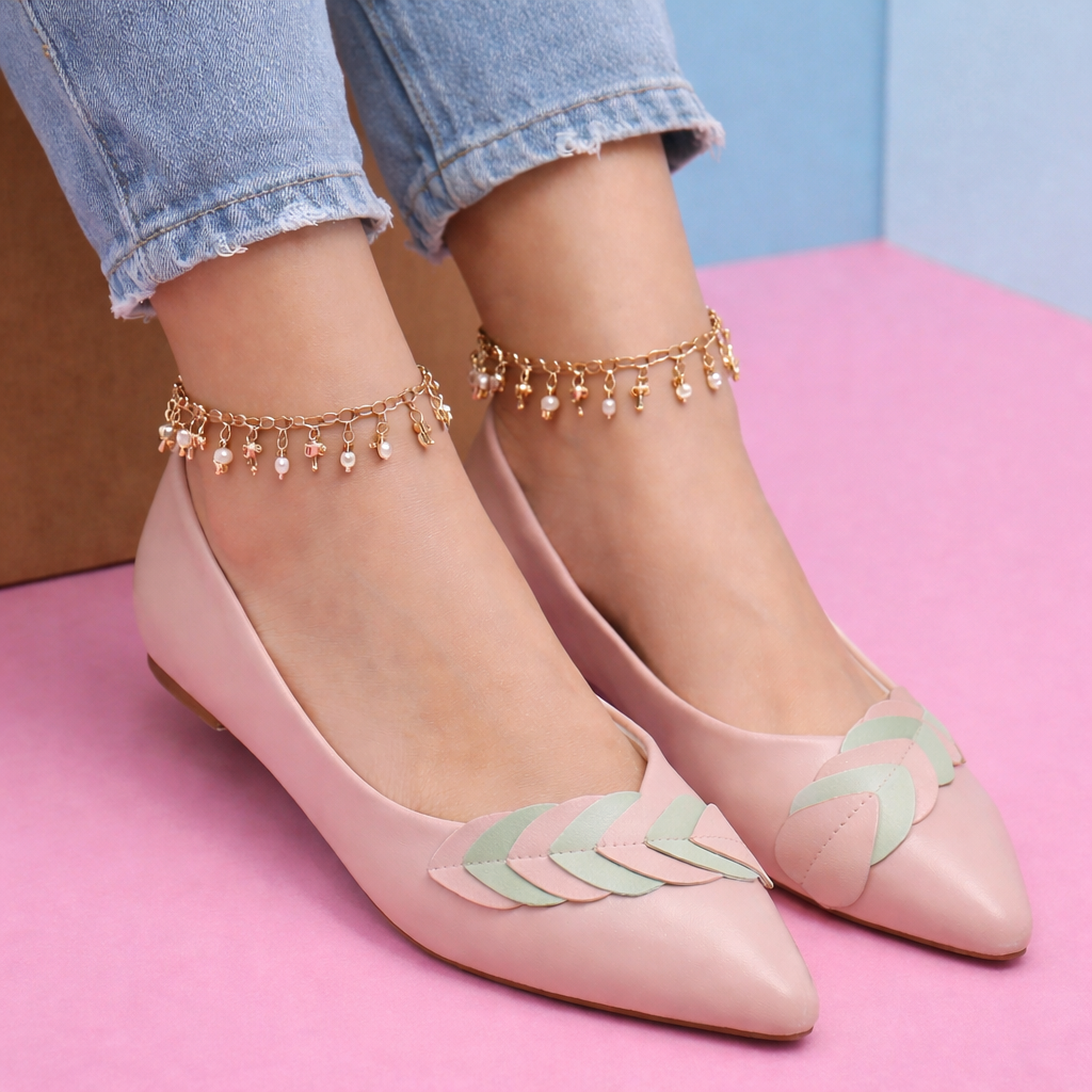 Ladies Flower Unique  Shoes